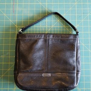 Coach black leather purse